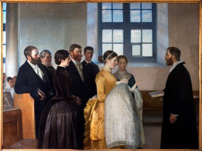 Eine Taufe von Michael Peter Ancher